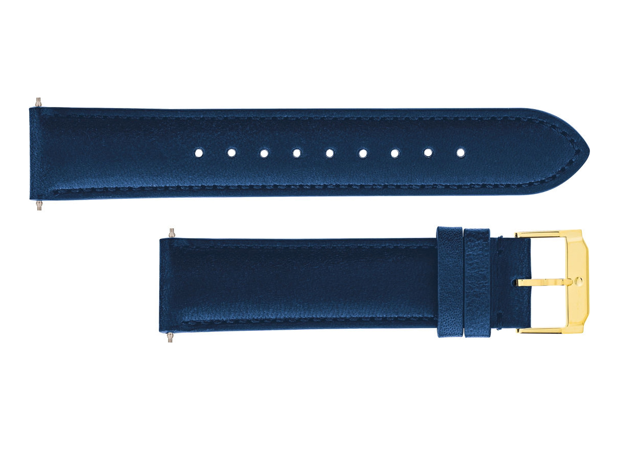 Movado Blue Navy Watch Straps 18mm, 21mm - Luxury Shopping Care